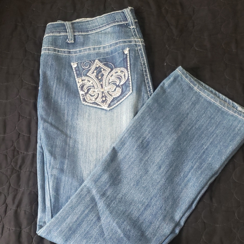 Nwot wide leg bling jeans from JCPenney
